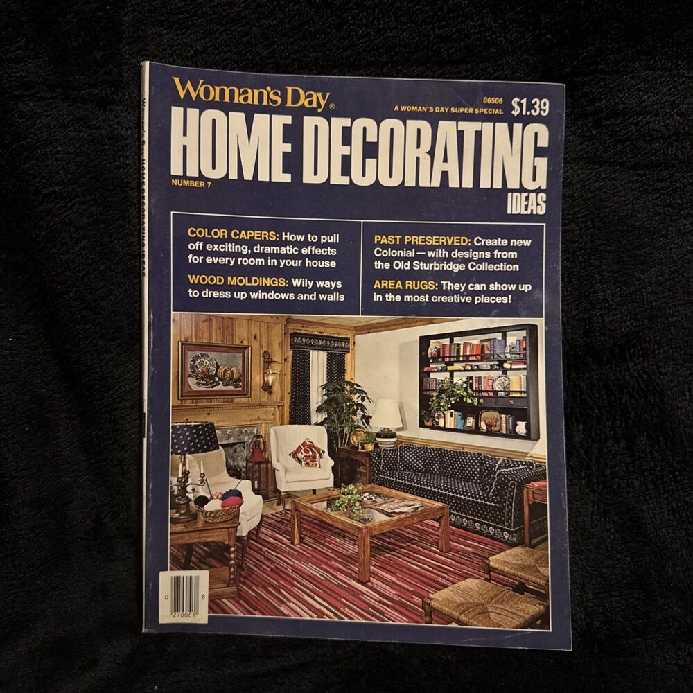 VTG 70s Woman's Day Home Decorating Ideas 7 06506 Window Wrap Ups Color Capers